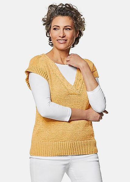 GOLDNER Strickpullover Trageangenehmer Pullunder mit modischem Ausschnitt günstig online kaufen