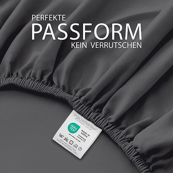 Hausfelder Spannbettlaken 2er Set Spannbettlaken Topper günstig online kaufen