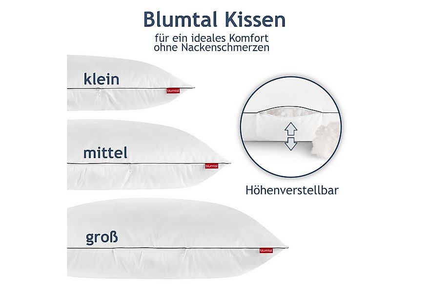 Blumtal Schlafkissen Blumtal Kopfkissen 80x80 cm mit anpassbarer Füllung - günstig online kaufen