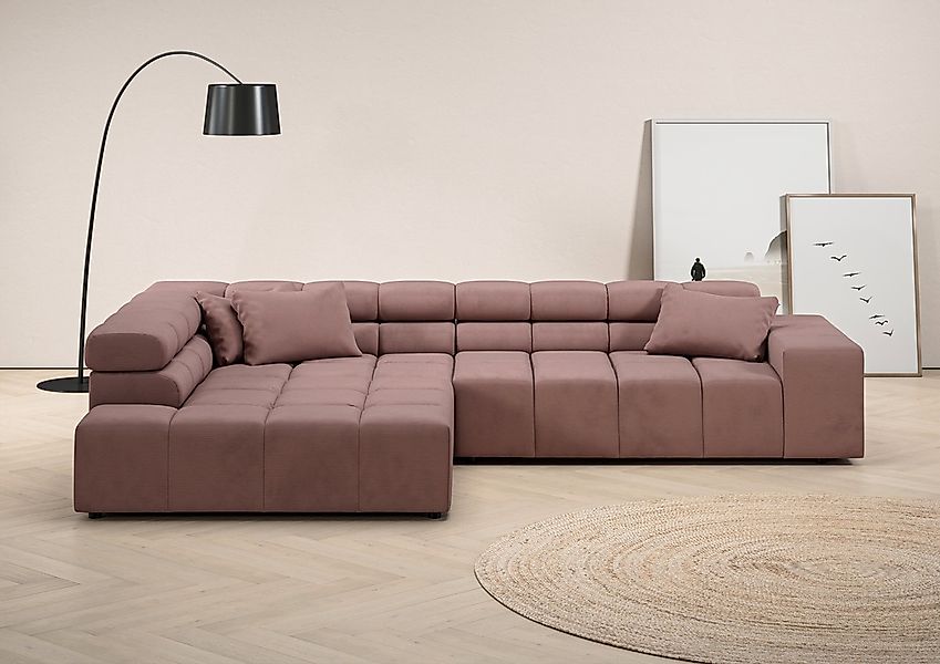INOSIGN Ecksofa "Ancona incl. Kopfteilverstellung, Breite 319cm, L-Form", w günstig online kaufen