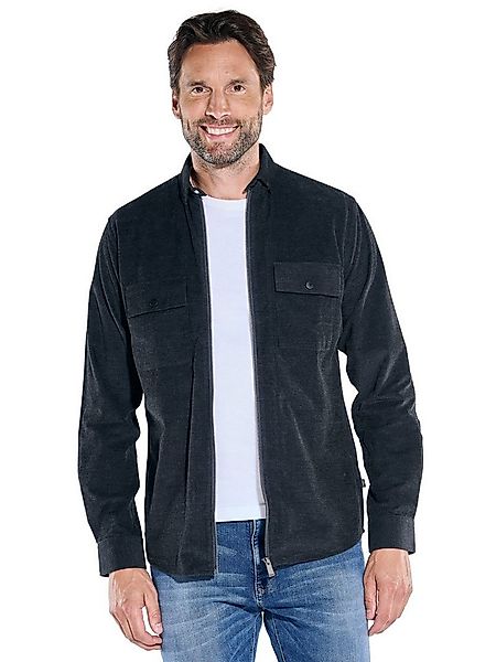 Engbers Langarmhemd engbers Herren Overshirt strukturiert, Saphirblau günstig online kaufen