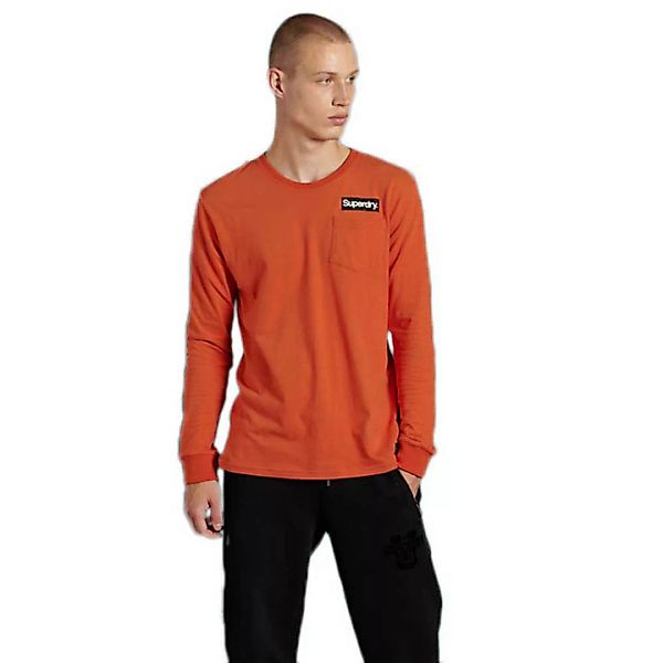 Superdry Core Logo Canvas Langarm-t-shirt XL Denim Co Rust günstig online kaufen