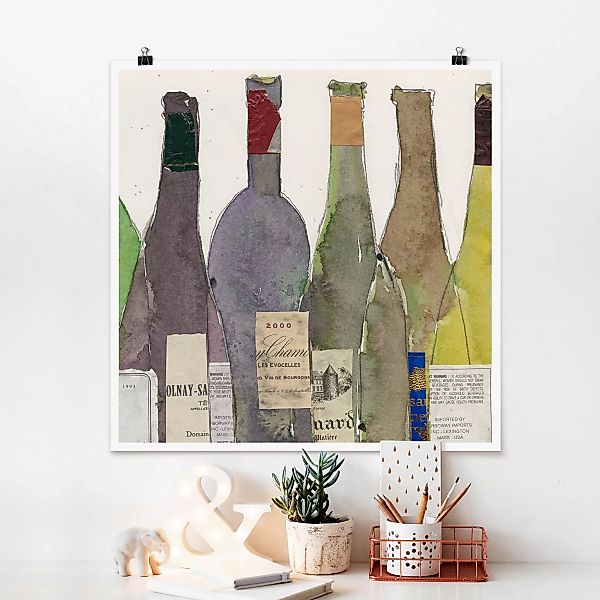 Poster Küche - Quadrat Wein & Spirituosen IV günstig online kaufen