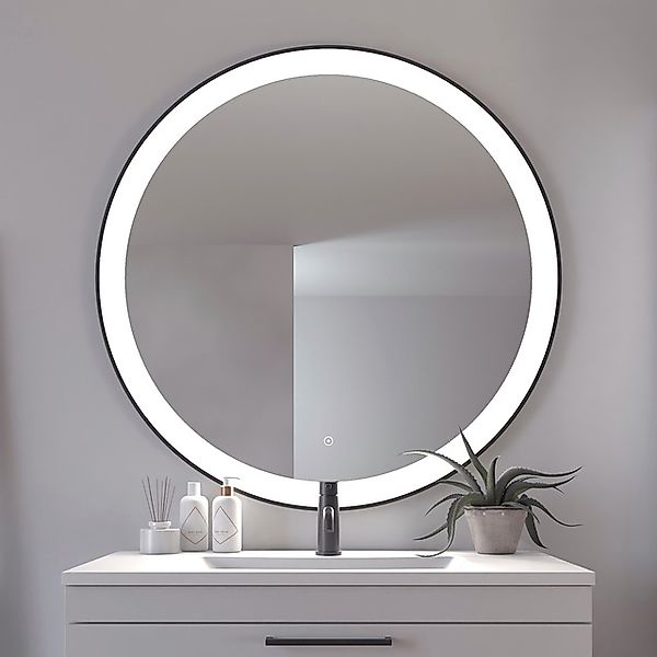 Loevschall Badspiegel »Libra Rund, Badzimmerspiegel mit LED Beleuchtung« To günstig online kaufen