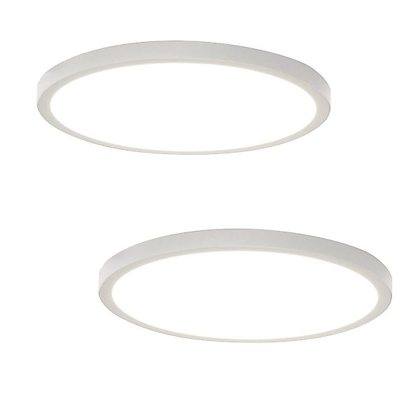 ZMH LED Deckenleuchte Wohnzimmer Rund Flach günstig online kaufen