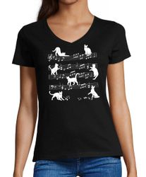 MyDesign24 T-Shirt Damen Katzen Print Shirt günstig online kaufen
