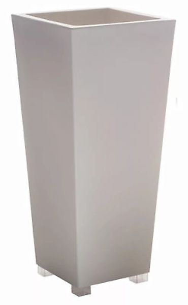 Blumentopf Kabin Maxi plastikmaterial weiß - Serralunga - Weiß günstig online kaufen