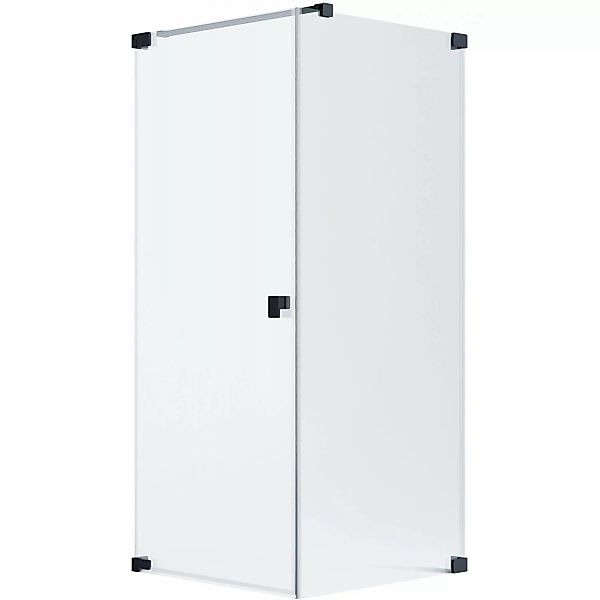 Schöner Wohnen Eckdusche Drehtür und Seitenwand Schwarzmatt 90 x 90 x 200 c günstig online kaufen