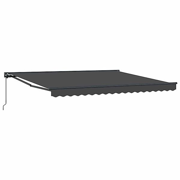 vidaXL Einziehbare Markise Anthrazit 400 x 300 cm Polyester und Metall 3330 günstig online kaufen