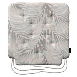 Stuhlkissen Christoph mit Bindeschnur, grau-beige, 42 x 41 x 3,5 cm, Garden günstig online kaufen