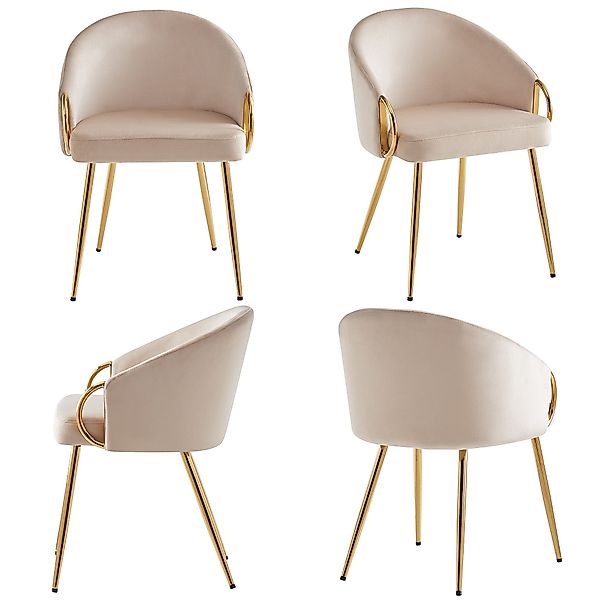 OKWISH Esszimmerstuhl Loungesessel,Kosmetikstuhl,Esszimmerstuhl (Luxuriöser günstig online kaufen