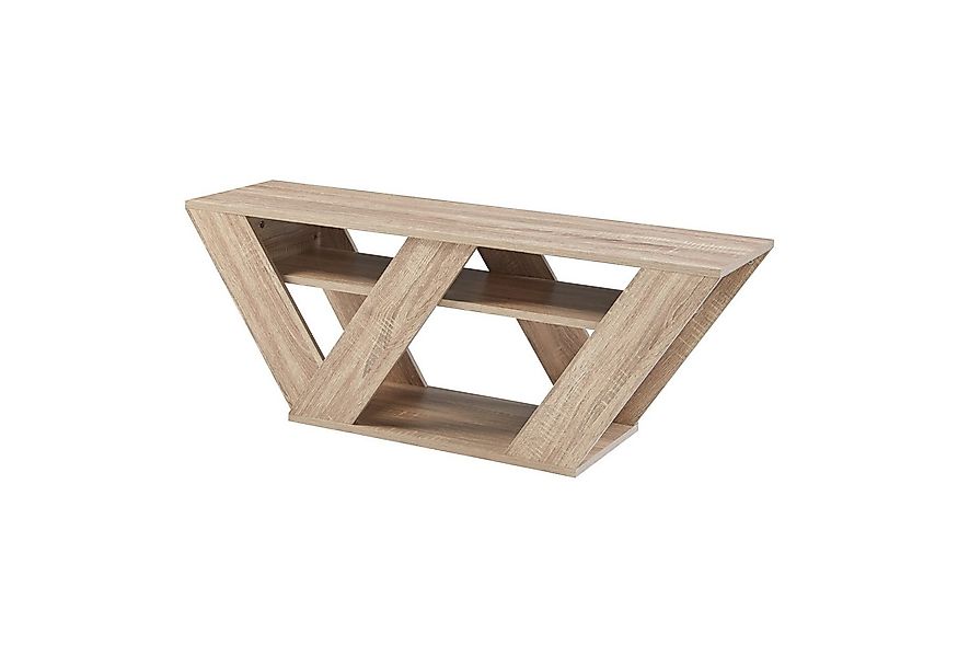 en.casa Lowboard, »Nome« Fernsehtisch 110x30x40cm Eicheoptik günstig online kaufen