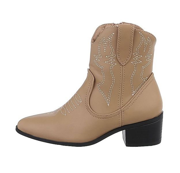 Ital-Design Damen Cowboyboots Western Westernstiefelette (85136080) Blockab günstig online kaufen