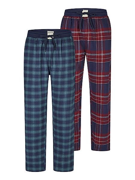 Phil & Co. Pyjamahose Flanell (2-tlg) Schlafhose, Nacht Hose, Loungehose günstig online kaufen