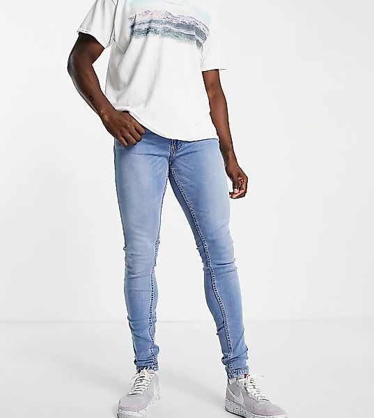 Dont Think Twice Tall – Eng geschnittene Jeans in Hellblau günstig online kaufen