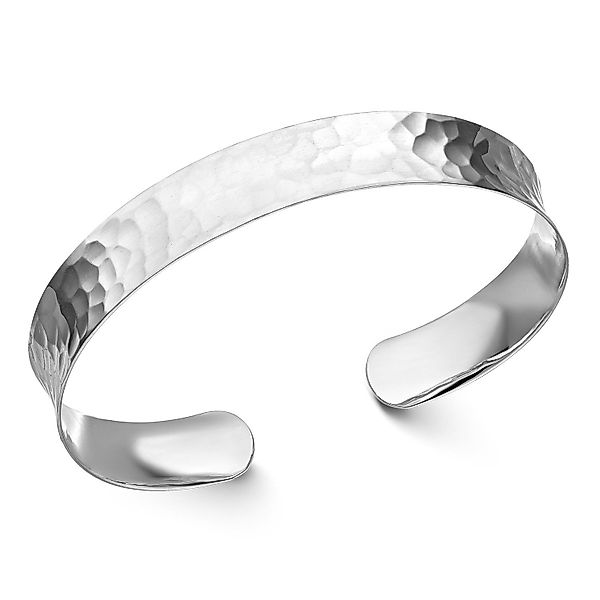 Materia Armreif Damen Silber offen gehämmert günstig online kaufen
