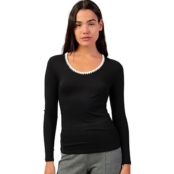 Admas  Langarmshirt Top mit langen Ärmeln und Rundhalsausschnitt Canale Con günstig online kaufen