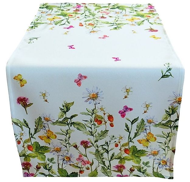 matches21 HOME & HOBBY Tischdecke Tischläufer KIARA Blumendesign Mitteldeck günstig online kaufen