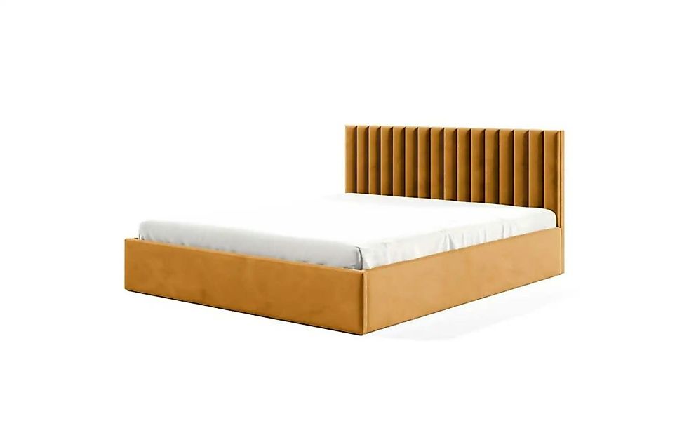 Polsterbett mit Bettkasten Fame ¦ gelb ¦ Maße (cm): B: 209 H: 85 Betten > P günstig online kaufen