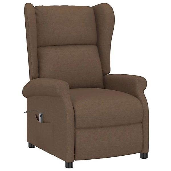 vidaXL Elektrischer Ohren-Relaxsessel Braun Stoff günstig online kaufen
