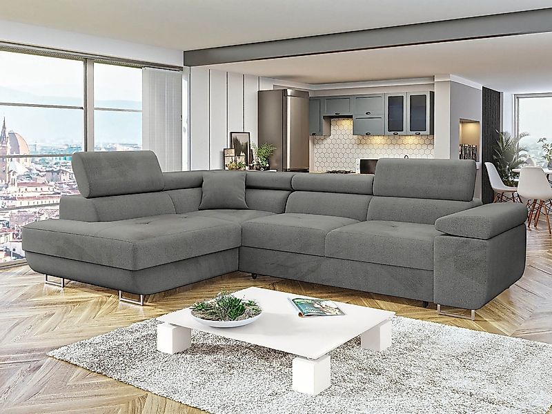 MIRJAN24 Ecksofa Torezio, mit Bettkasten und Schlaffunktion, Einstellbare K günstig online kaufen