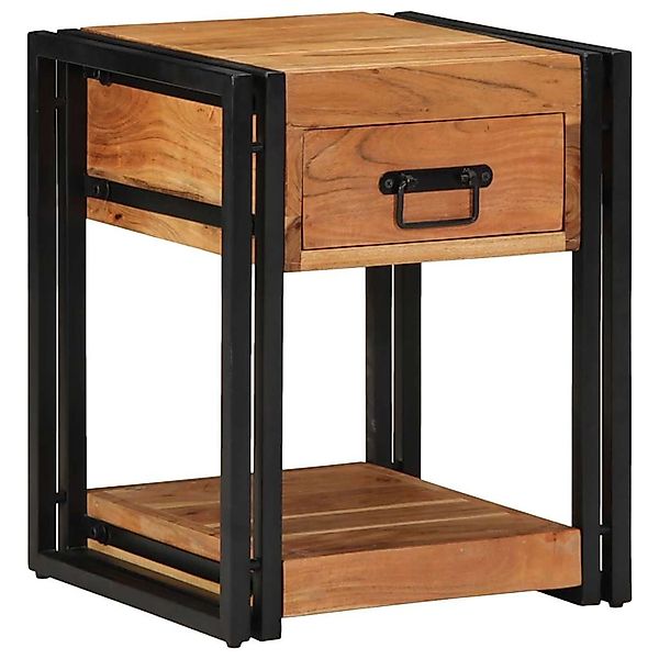 vidaXL Nachttisch 2 Stk Braun 40 x 40 x 50 cm Massivholz Akazie 4016705 günstig online kaufen