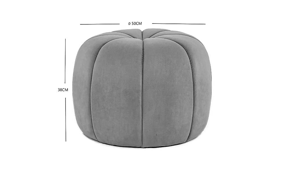 Pouf   ¦ rot ¦ Maße (cm): B: 50 H: 38 Polstermöbel > Hocker > Sitzpouf - Hö günstig online kaufen