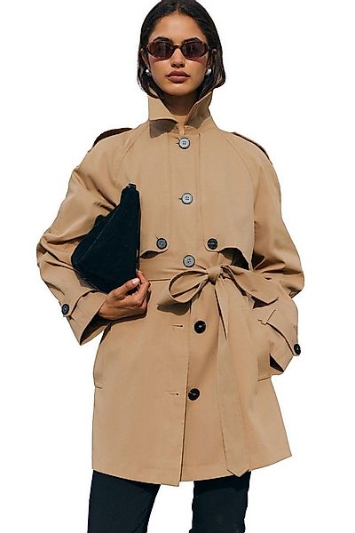 Friends Like These Kurzmantel Friends Like These mittellange Trench-Jacke + günstig online kaufen