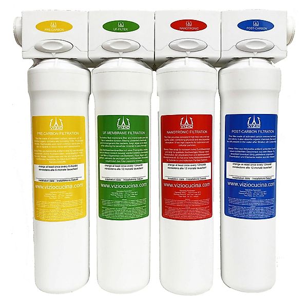VIZIO Trinkwasserfilter Wasserfilter system Hauswasserfilter 4 stadien Filt günstig online kaufen