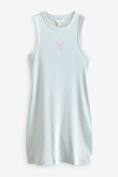 Next Minikleid Kurzes, geripptes Kleid mit Grafik und Stickerei (1-tlg) günstig online kaufen