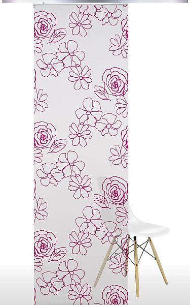 Liedeco Schiebegardine Klettband 1 Stk. tlg. HxB: 245x60, ohne Paneelwagen günstig online kaufen
