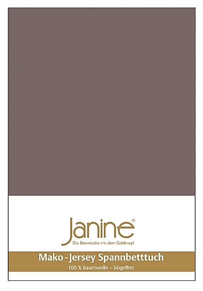 Janine Spannbettlaken Janine Mako Jersey Spannbetttuch günstig online kaufen