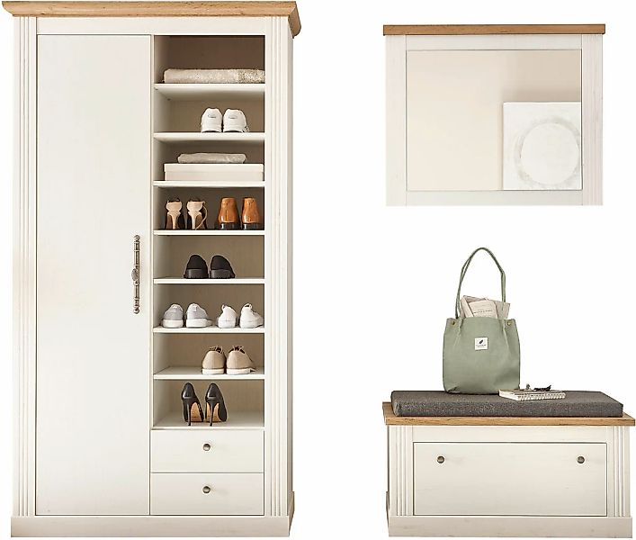 Home affaire Garderoben-Set "WESTMINSTER BESTSELLER" Schuhbank, Spiegel, Ga günstig online kaufen