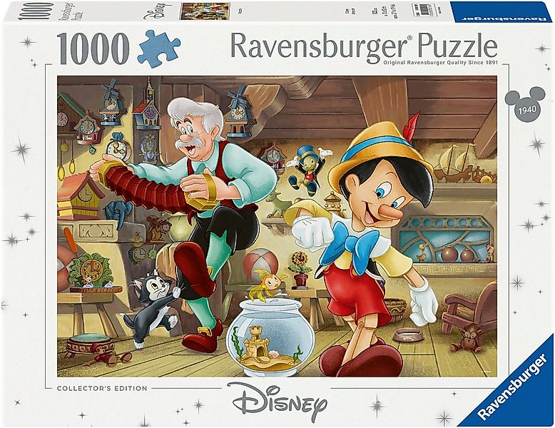 Ravensburger Puzzle Collector's Edition - Disney Classics, Pinocchio, 1000 günstig online kaufen