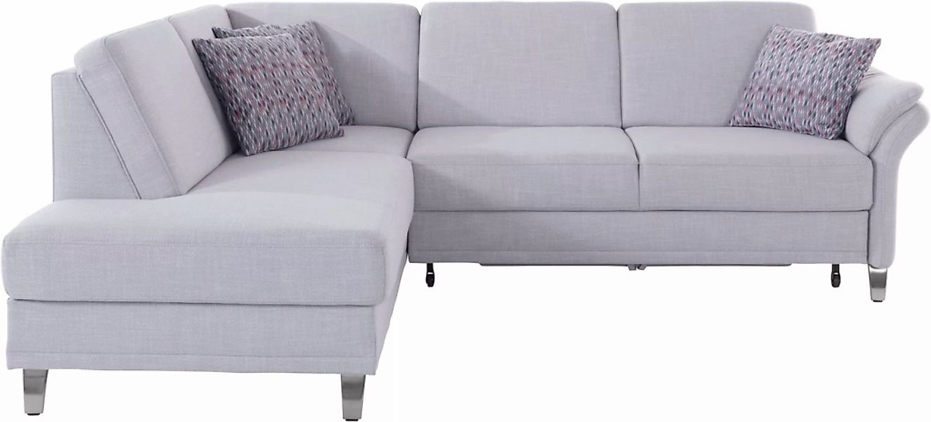 sit&more Ecksofa »Clio L-Form«, wahlweise mit Bettfunktion und Bettkasten, günstig online kaufen