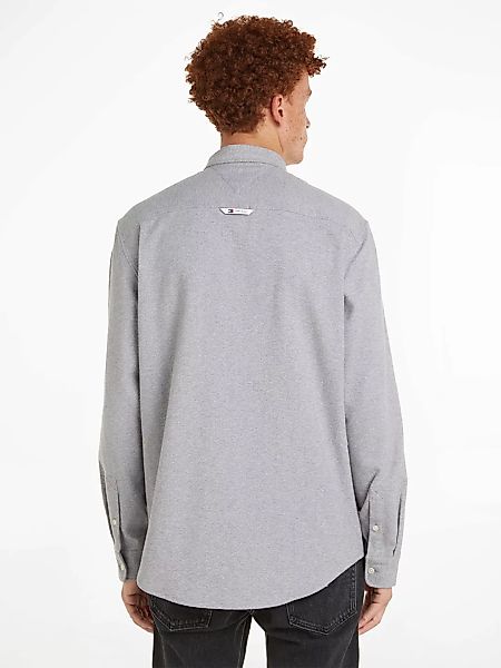 Tommy Jeans Langarmhemd TJM REG BRUSHED GRINDLE SHIRT mit Button-down-Krage günstig online kaufen