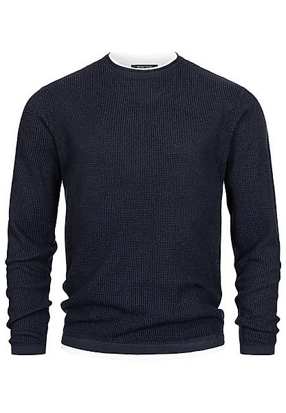 Indicode Strickpullover INVillads Strickpullover in moderner Two-in-One-Opt günstig online kaufen