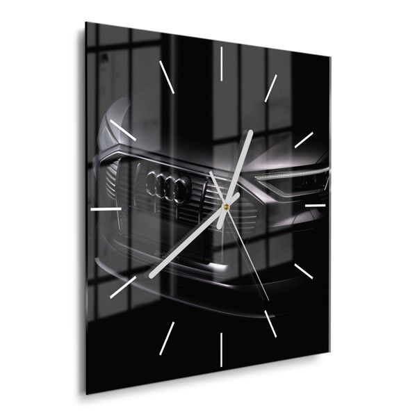 DEQORI Wanduhr 'Audi Frontalaufnahme' (Glas Glasuhr günstig online kaufen