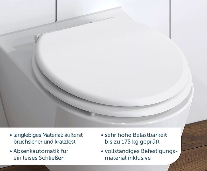 Schütte WC-Sitz "SPIRIT", mit Absenkautomatik und MDF-Holzkern günstig online kaufen