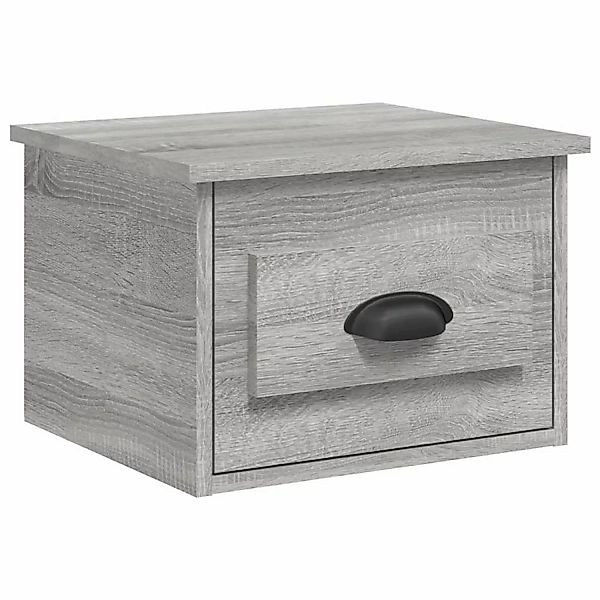 vidaXL Nachttisch Wand-Nachttisch Grau Sonoma 41,5x36x28 günstig online kaufen