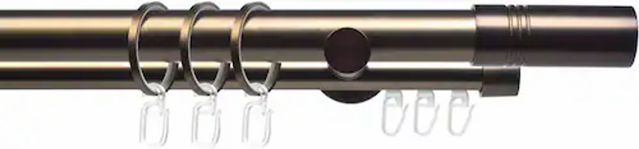 Liedeco Gardinenstange »CELZYLIN02SG2L« Ø 25 mm 2 läufig-läufig Fixmaß 2-lä günstig online kaufen