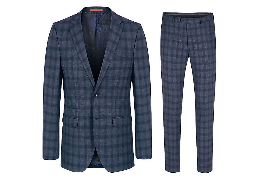 Paul Malone Anzug Herrenanzug modern slim fit Herren Anzug kariert - stretc günstig online kaufen