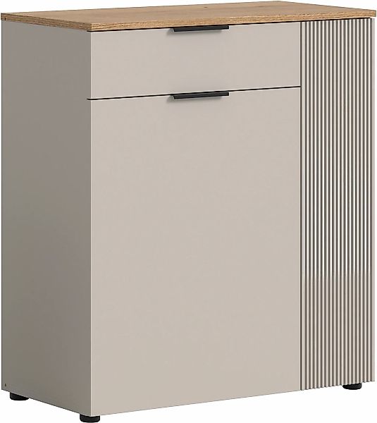 Home affaire Garderobenschrank "EDIL, Höhe 88cm, 2 Türen, 1 Schubkasten, 3 günstig online kaufen