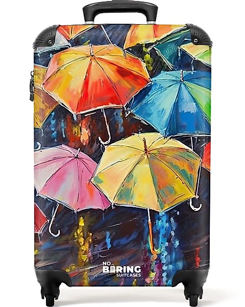 NoBoringSuitcases.com© Hartschalen-Trolley Regenschirme - Malerei - günstig online kaufen