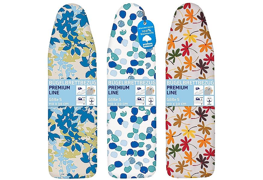 BigDean Bügelbrettbezug Bügeltischbezug Größe S für 110x30 cm 100% Baumwoll günstig online kaufen