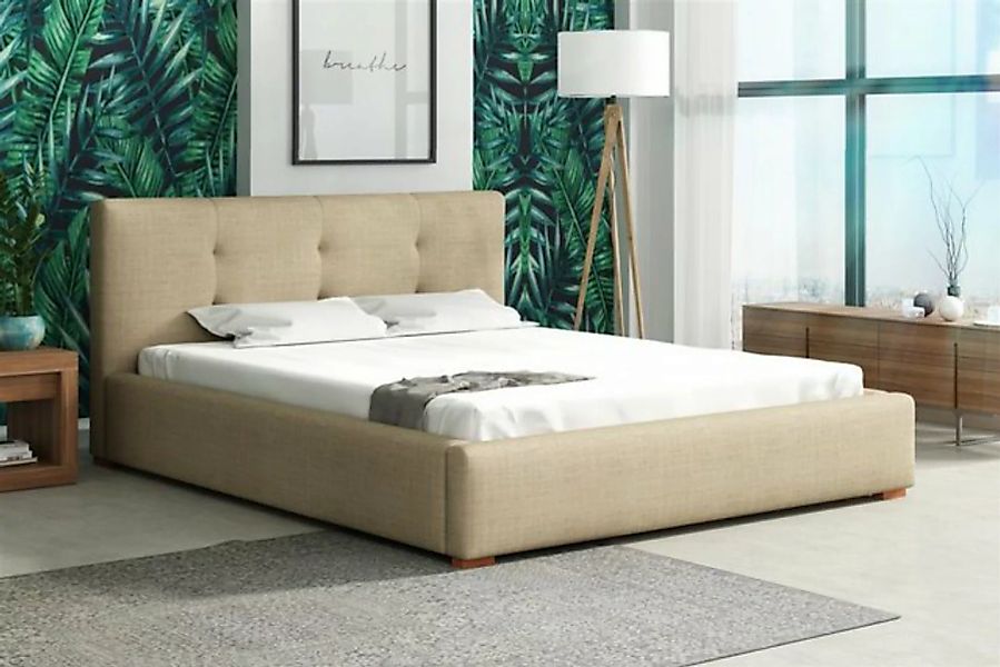 Fun Möbel Polsterbett Schlafzimmerbett TERAMO in Stoff oder Kunstleder, mit günstig online kaufen