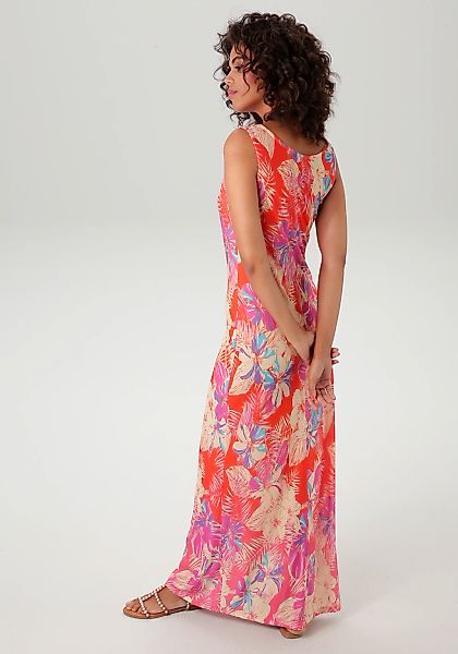 Aniston CASUAL Sommerkleid mit farbenfrohen Blumendruck - jedes Teil ein Un günstig online kaufen