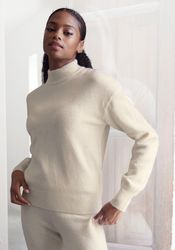 LASCANA Strickpullover mit Stehkragen und Rippbündchen, Loungewear günstig online kaufen