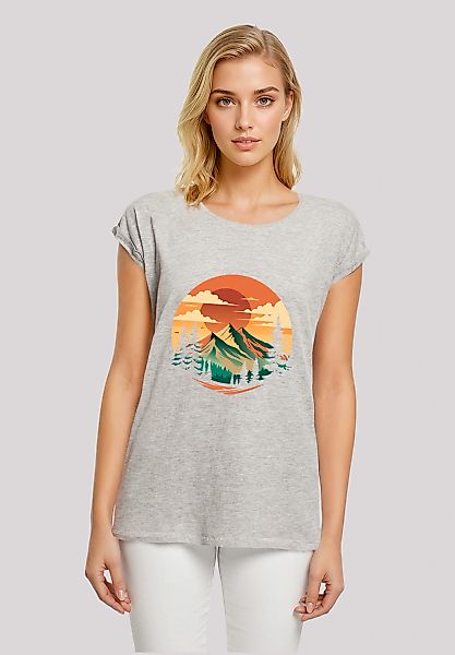 F4NT4STIC T-Shirt "Sonnenuntergang Berglandschaft", Premium Qualität günstig online kaufen