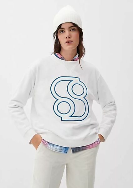 s.Oliver Sweatshirt Sweatshirt mit Label-Stickerei Logo, Stickerei günstig online kaufen